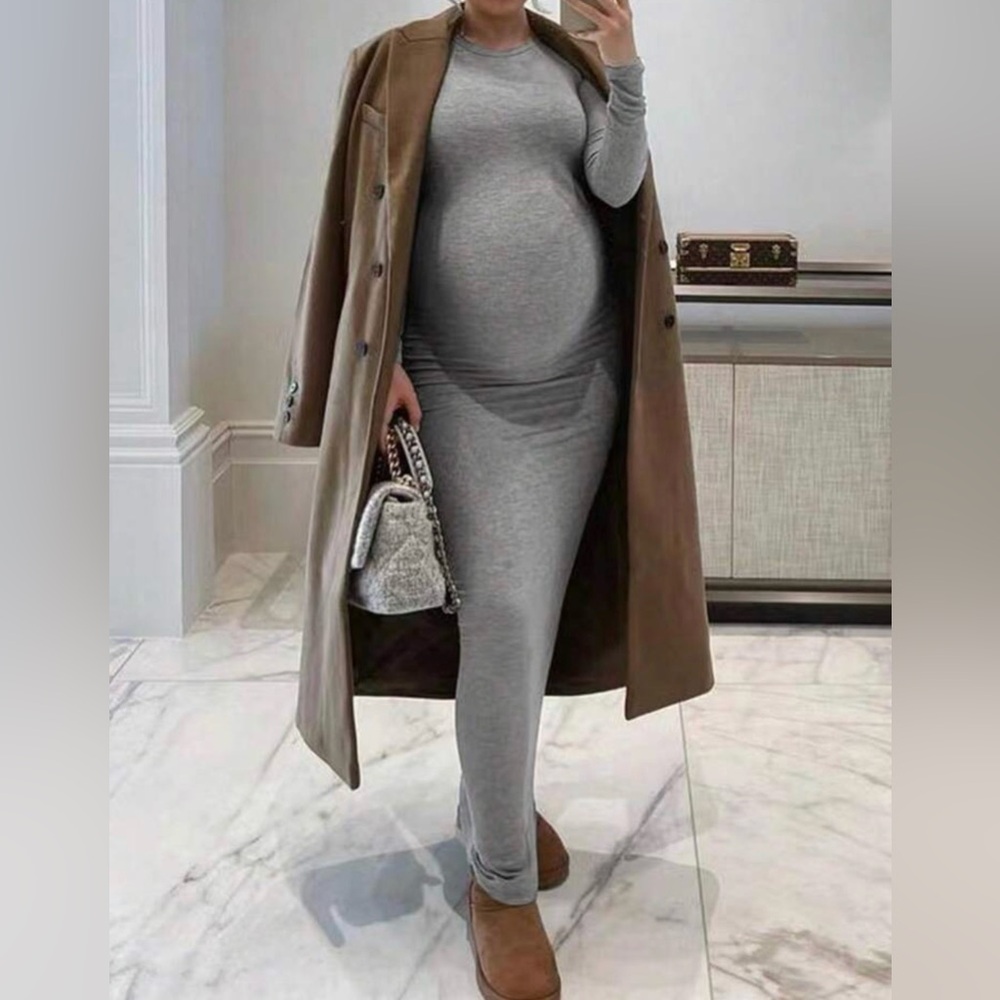 Long Sleeve Maternity Dress